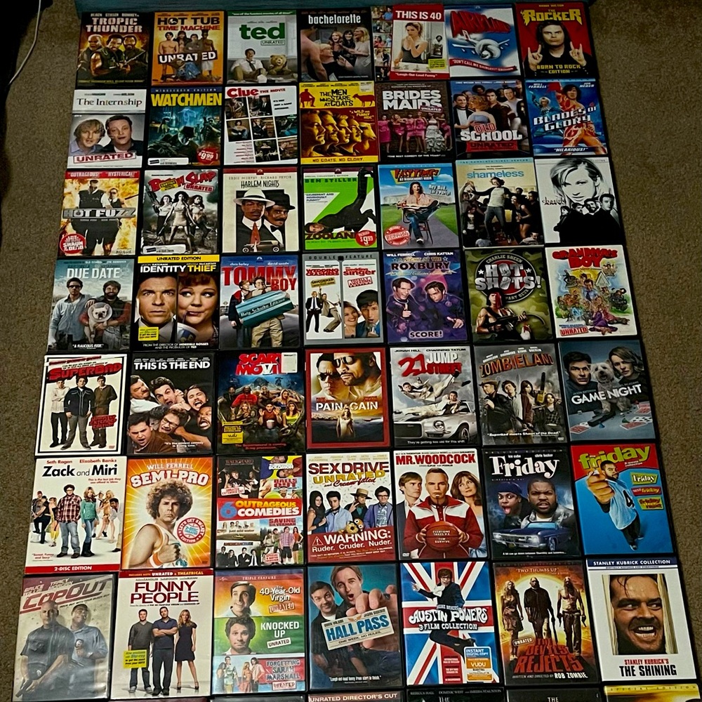 105 DVD & Blue-Ray movies